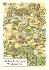 Ddr postkarte landkarte gebraucht kaufen  Wöllstein