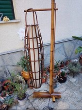 lampada da terra vimini bambu rattan comprar usado  Enviando para Brazil