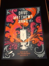 Pôster Dave Matthews Band 26/08/2016 Chula Vista, CA anfiteatro trem do sono , usado comprar usado  Enviando para Brazil