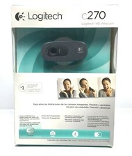 Logitech C270 720p HD webcam microfone embutido câmera USB para equipes de zoom NOVA CAIXA ABERTA comprar usado  Enviando para Brazil