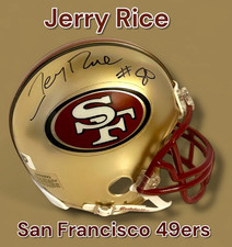 MINI CAPACETE DE FUTEBOL AMERICANO ASSINADO POR JERRY ARROZ SAN FRANCISCO 49ERS com certificado de autenticidade comprar usado MINI CAPACETE DE FUTEBOL AMERICANO ASSINADO POR JERRY ARROZ SAN FRANCISCO 49ERS com certificado de autenticidade comprar usado  Enviando para Brazil