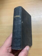 c1900 HOLY BIBLE BFBS OLD & NEW TESTAMENTS 124 YEAR Old LEATHER BOOK (P3) segunda mano  Embacar hacia Argentina