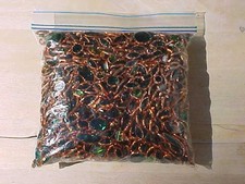 Vitral forrado de cobre 2,5 libras pedras preciosas coloridas verdes tamanhos diferentes, usado comprar usado  Enviando para Brazil