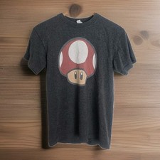Camiseta Vintage Y2K Mario Cogumelo Delta Pro Peso Adulto Pequeno Power Up Gráfico comprar usado  Enviando para Brazil