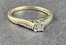Gold diamond solitaire for sale  NOTTINGHAM