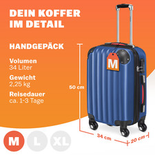 Blau hartschalenkoffer kabinen gebraucht kaufen  Gelsenkirchen