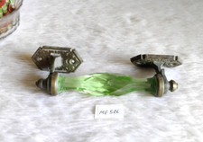 Usado, Maçaneta de porta de vidro verde bronze artesanal antiga 19c decoração para casa ME526 comprar usado  Enviando para Brazil