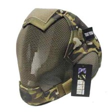 Usado, Máscara de malha de aço facial completa Airsoft - Capacete protetor de caça paintball capa V6 comprar usado  Enviando para Brazil