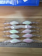 10 iscas artificiais corpo isca de pesca sem pintura 4 1/3 polegadas 9/16 oz isca em branco + olho E239 comprar usado  Enviando para Brazil