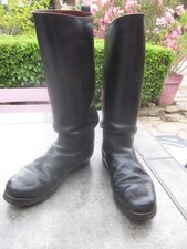 Bottes cuir gendarmerie d'occasion  Prissé