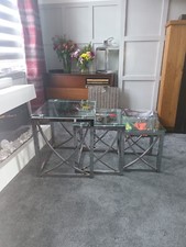 Nest tables glass for sale  CUPAR