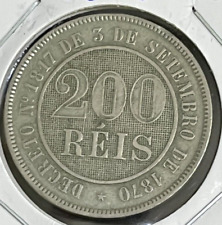 Moeda Brasil 200 Réis 1888 - KM# 484 - EB887 comprar usado  Brasil 