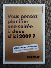 Carte publicitaire ikea d'occasion  Andrézieux-Bouthéon