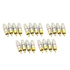 Adaptador de áudio sem solda conector alto-falante plugue macho RCA diâmetro plugue 3mm comprar usado  Enviando para Brazil