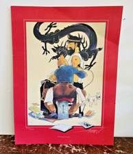 Affiche hommage hergé d'occasion  Veyrier-du-Lac