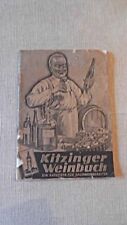 Kitzinger weinbuch 1947 gebraucht kaufen  Eggenstein-Leopoldshafen