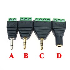 Conector 3.5 conector adaptador estéreo 3.5mm áudio mono canal plugue parafuso terminal comprar usado  Enviando para Brazil