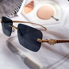 Óculos de sol quadrado sem aro moda masculino feminino estilo quavo óculos tons hip hop comprar usado  Enviando para Brazil