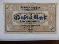 Deutsches reich württembergis gebraucht kaufen  Taucha