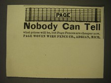1900 page woven for sale  Madison Heights