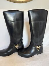 Botas de Lluvia Michael Kors Altas Negras, Impermeables Talla 8. segunda mano  Embacar hacia Argentina