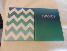 Par de álbumes de fotos verdes sin cordones para 76 fotos cada uno hasta fotos de 4" x 6" segunda mano  Embacar hacia Mexico