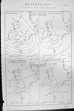 Barômetro meteorológico antigo ciclones anticiclones Mackenzie C18 19º comprar usado  Enviando para Brazil