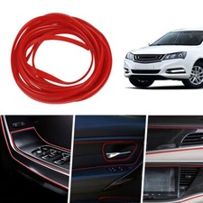 Usado, Acessórios de linha de moldagem painel porta abertura borda ponta vermelha decoração interior carro 3D 5m* comprar usado  Enviando para Brazil