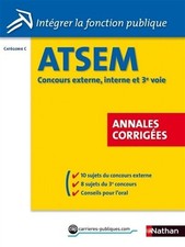 Atsem annales corrigees d'occasion  France