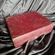 Antique red leather for sale  YORK