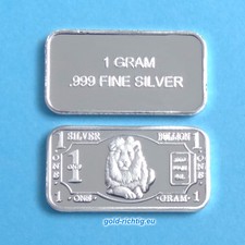 Gramm silberbarren löwe gebraucht kaufen  Berlin