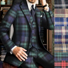 Ternos masculinos xadrez ajuste regular smoking casamento peito único entalhe lapela personalizado comprar usado Ternos masculinos xadrez ajuste regular smoking casamento peito único entalhe lapela personalizado comprar usado  Enviando para Brazil