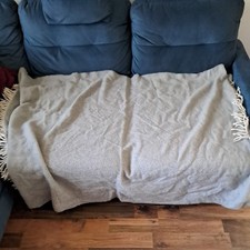 Grey large throw for sale  LEEDS