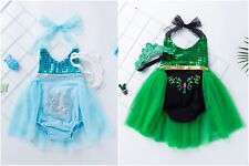 Novo Frozen Princesa Elsa Ana Bebê meninas vestido de lantejoulas romper Coroa Tiara comprar usado  Enviando para Brazil