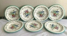 Juego de 7 platos de ensalada florales frutas horno a mesa JK021 segunda mano  Embacar hacia Mexico