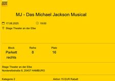 Karten michael jackson gebraucht kaufen  Friedberg (Hessen)
