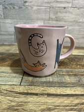 Caneca de café rosa Prima Design brincalhão gatinho gato poses alongamento gatos xícara cerâmica comprar usado  Enviando para Brazil