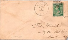 GOLDPATH: US COVER 1890, ELGIN, NY CV770_P33 comprar usado  Enviando para Brazil