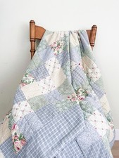 Colcha chique gasto feita à mão 74x62” xadrez pastel e cobertor floral Cottagecore comprar usado Colcha chique gasto feita à mão 74x62” xadrez pastel e cobertor floral Cottagecore comprar usado  Enviando para Brazil