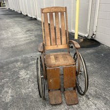 Antique wooden wheelchair for sale  White Oak