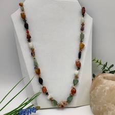 Halskette edelsteine halbedels gebraucht kaufen  Deutschland