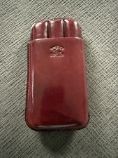 Porta-charuto Cuban Crafter couro marrom três comprar usado  Enviando para Brazil