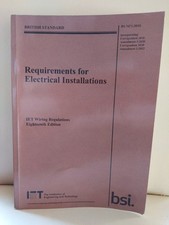 Requirements electrical instal for sale  UK