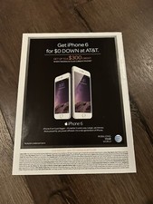 Câmera fotográfica antiga rara telefone iPhone 6 Mobile 8" X 11" AT&T comprar usado  Enviando para Brazil