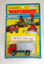 Matchbox Superfast Nr. 26 GMC Tipper Truck rot/silber/grün ohne "No.26" im Tank comprar usado  Enviando para Brazil