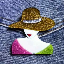 Modern arcrylic brooch for sale  GRAVESEND