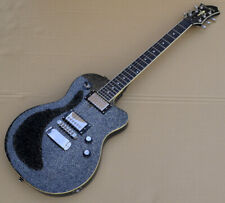Guitarra elétrica Hagstrom D2H / Deluxe 2H brilho preto com estojo semi rígido comprar usado  Enviando para Brazil