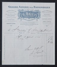 Facture 1911 paris d'occasion  Nantes-