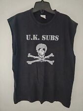 VINTAGE UK SUBS OLD SCHOOL PUNK ROCK SLEEVELESS BLACK T-SHIRT comprar usado  Enviando para Brazil