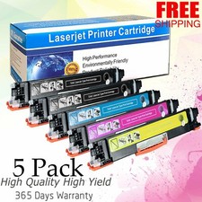 Pacote com 5 cartuchos de toner colorido CE310A -3A conjunto para HP LaserJet Pro CP1025nw M175nw comprar usado  Enviando para Brazil